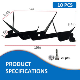 SYXDZSWGS 10 piece spikes in pack with screws for easy installation