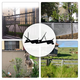 SYXDZSWGS black powder coated steel spikes offer weather resistant durability