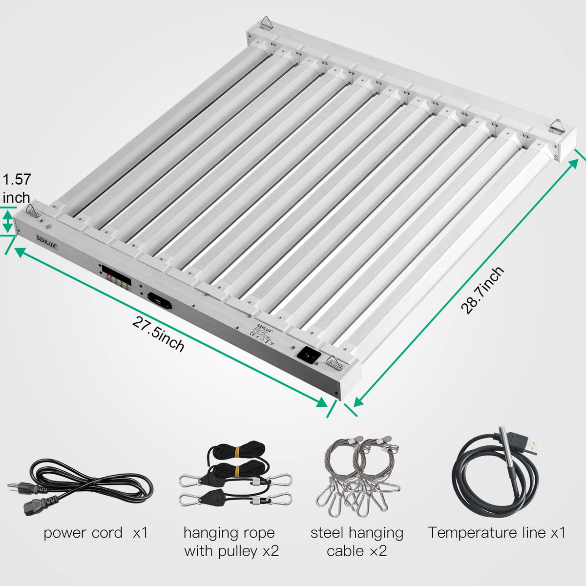 SZHLUX 500W LED Grow Light coverage 5x5 feet supports flowering room layouts.