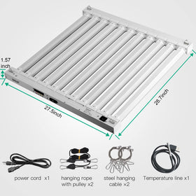 SZHLUX 500W LED Grow Light coverage 5x5 feet supports flowering room layouts.