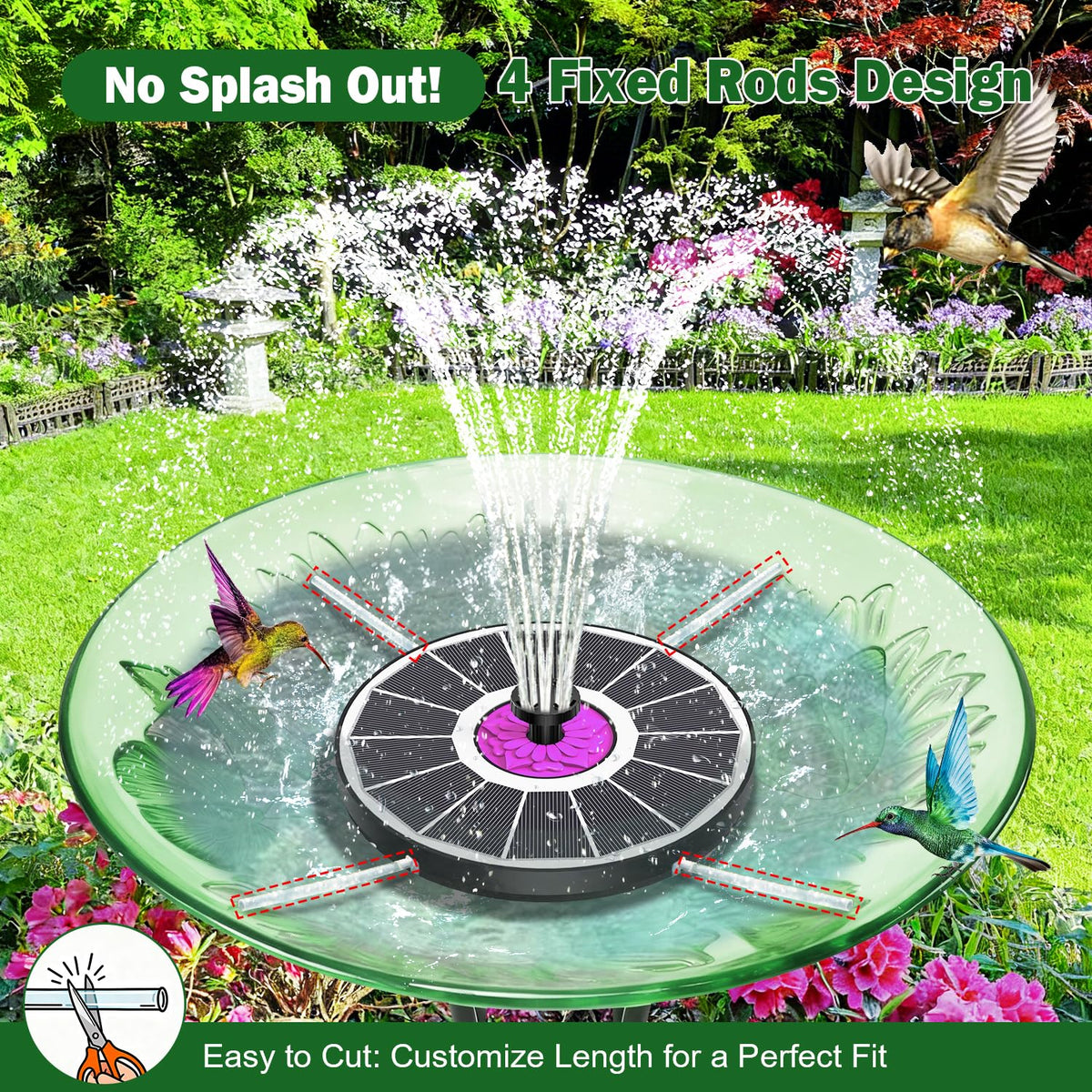 SZMP anti-drift design keeps water centered for quick setup and mess-free operation.