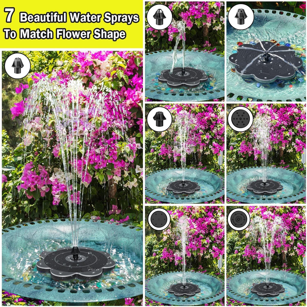 SZMP anti-drift fixed rods keep fountain steady and reduce splashing