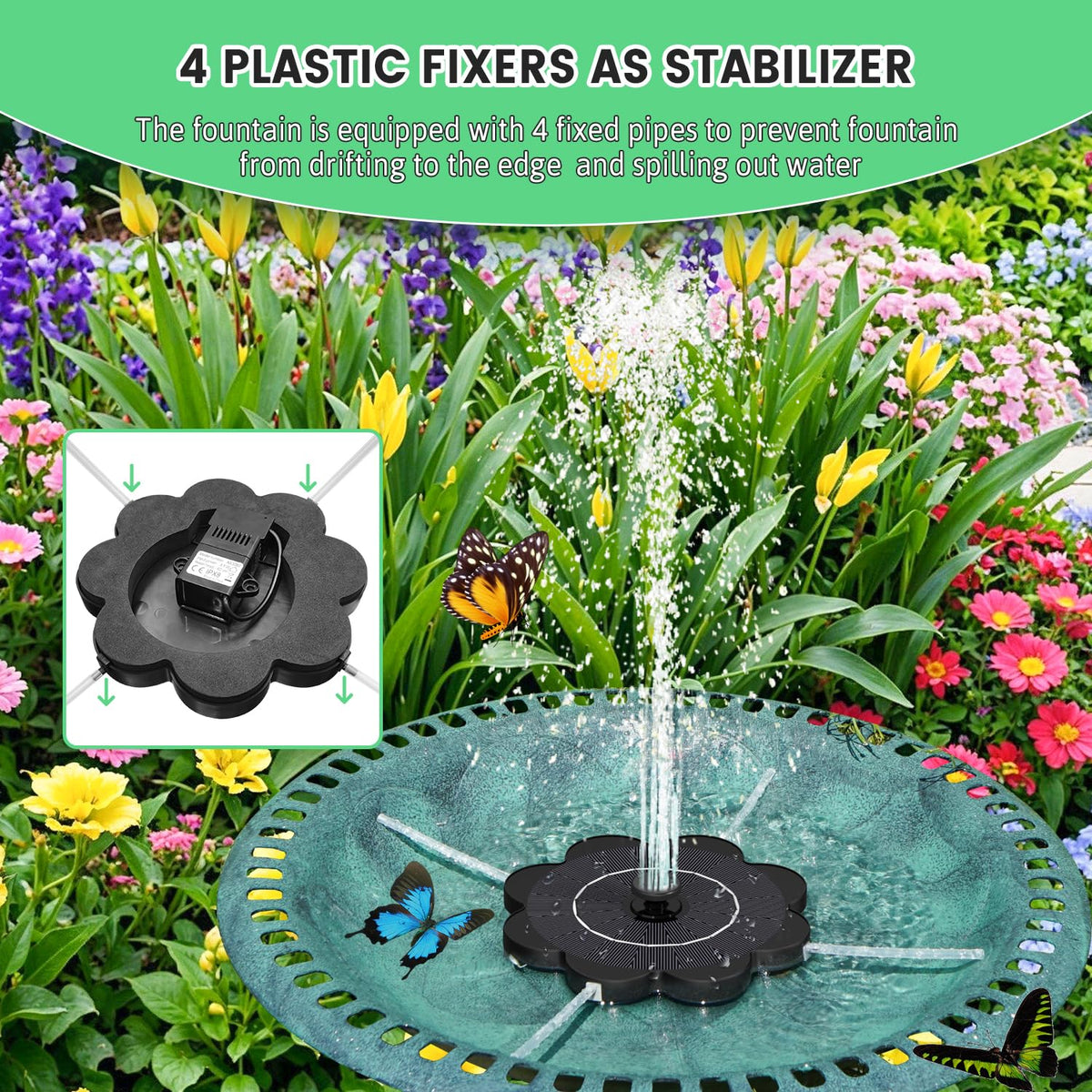 SZMP fountain adjustable-nozzle demonstrates customizable spray patterns