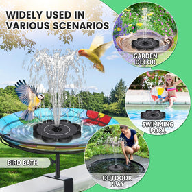 SZMP fountain birdbath setup adds a charming water feature to your garden