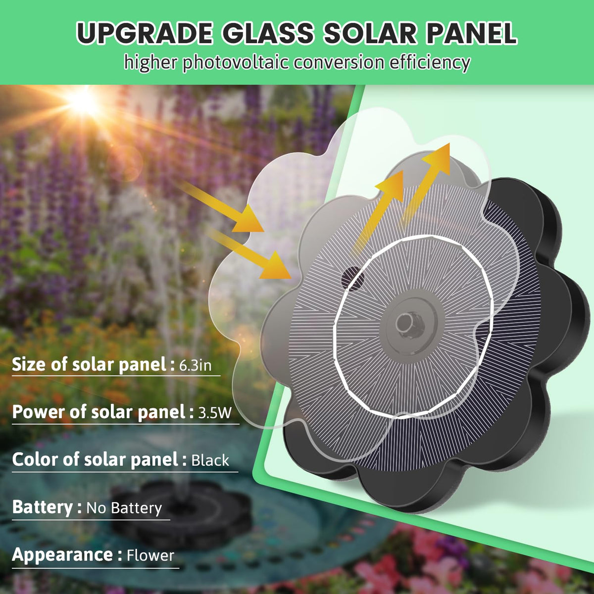 SZMP fountain flower-pattern-jet creates a vibrant spray for your garden