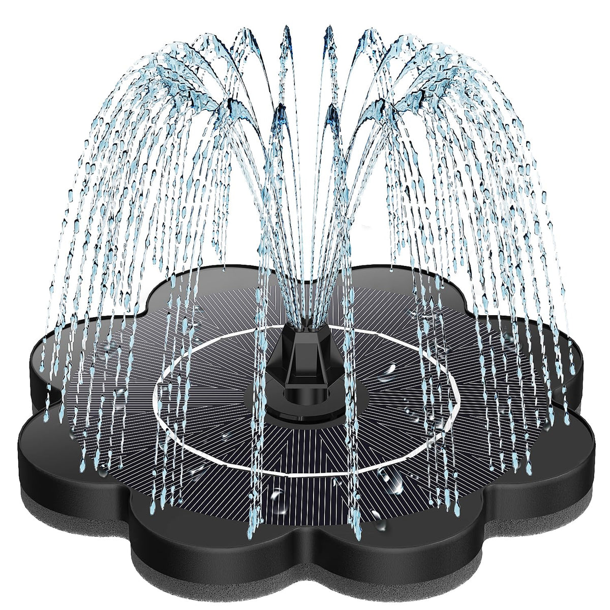 SZMP fountain panel glass captures sunlight for quick water circulation in your birdbath