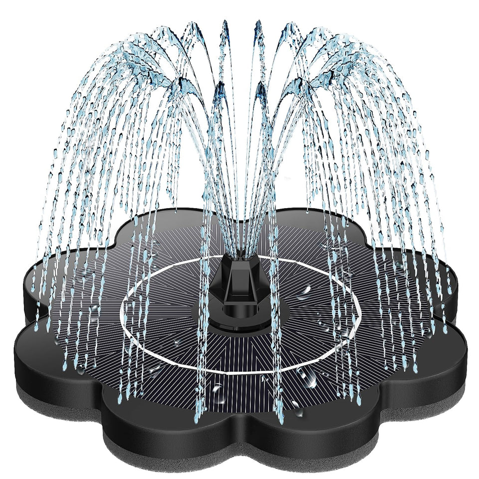 SZMP fountain panel glass captures sunlight for quick water circulation in your birdbath