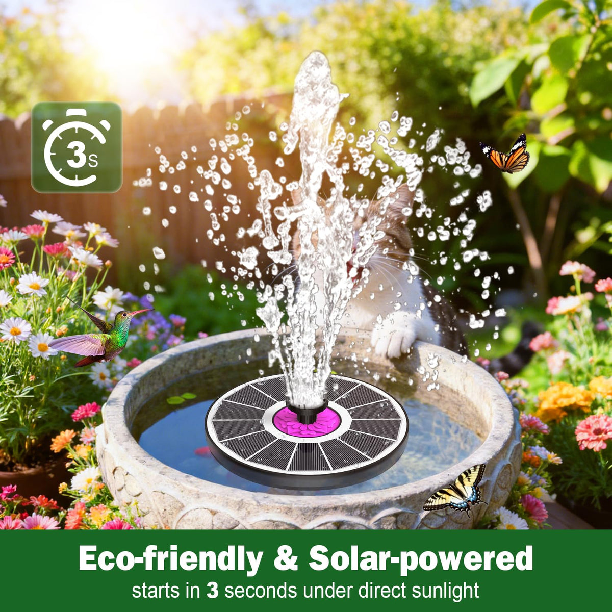 SZMP setup in seconds with no wires, perfect for sunlit gardens.