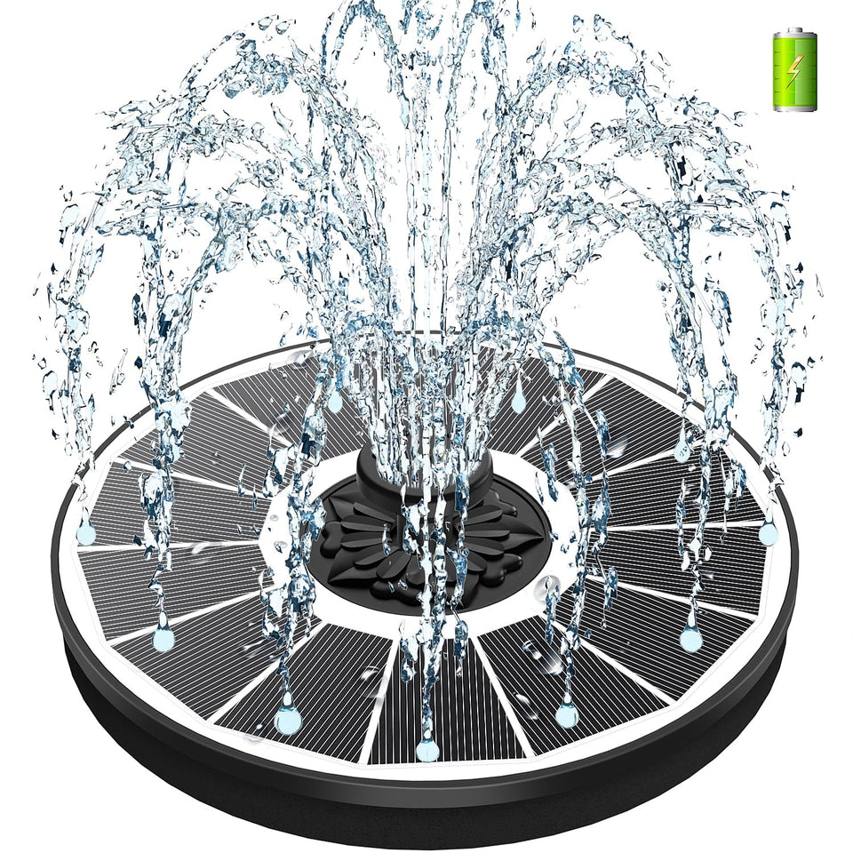SZMP solar fountain glass panel for quick light absorption outdoors.