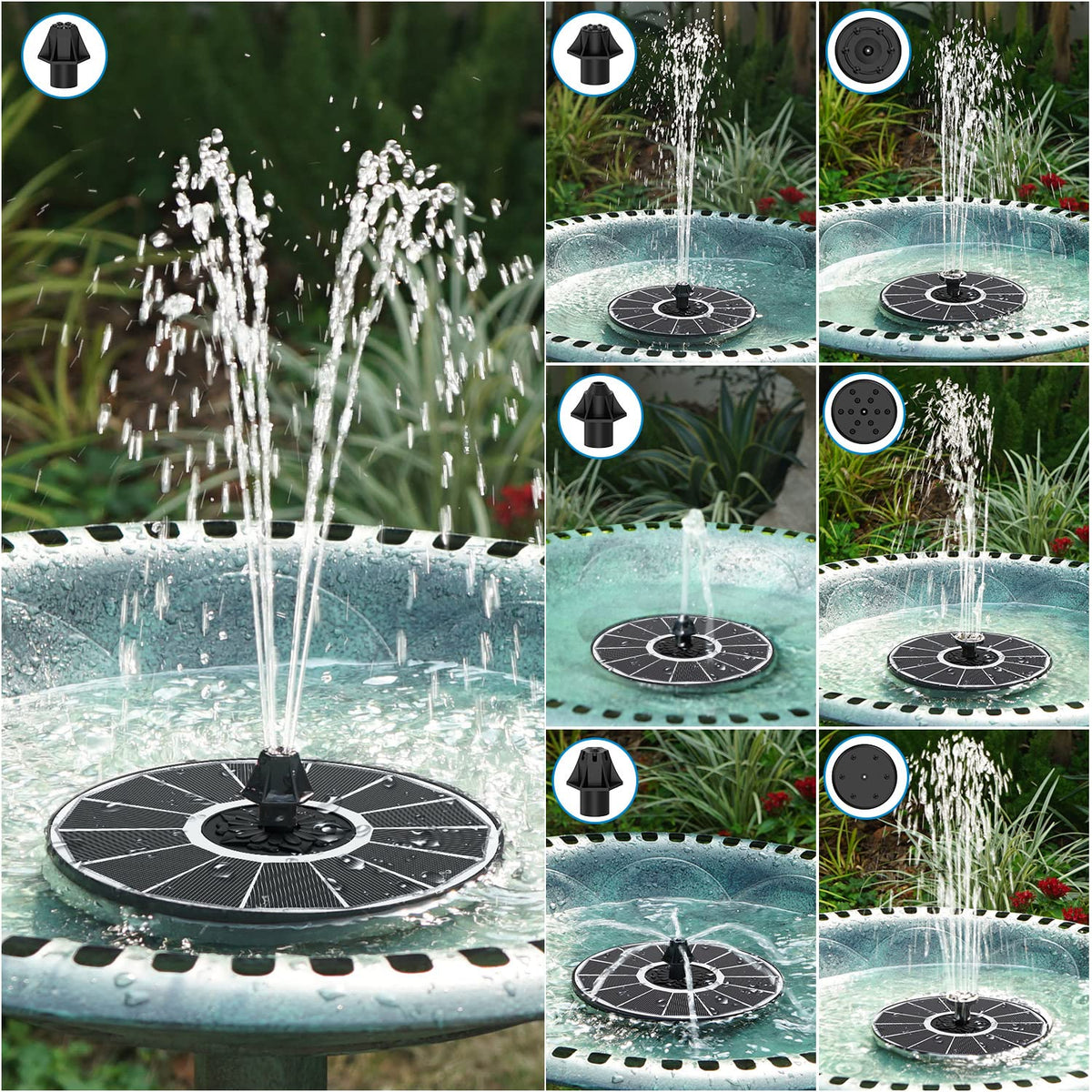 SZMP seven nozzles offer versatile spray patterns.