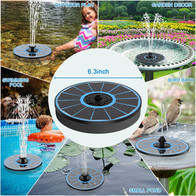 Sponge filter and sensor prevent clogging and dry-run damage.