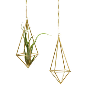SZRUIZFZ geometric pentagon hanger assembly adds gold modern flair
