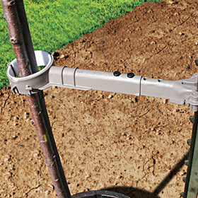T Mate O trunk cradle with EPDM rubber band cushions the trunk during stabilization.