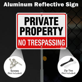 T&R 36-inch stake anchors the sign securely in soil.