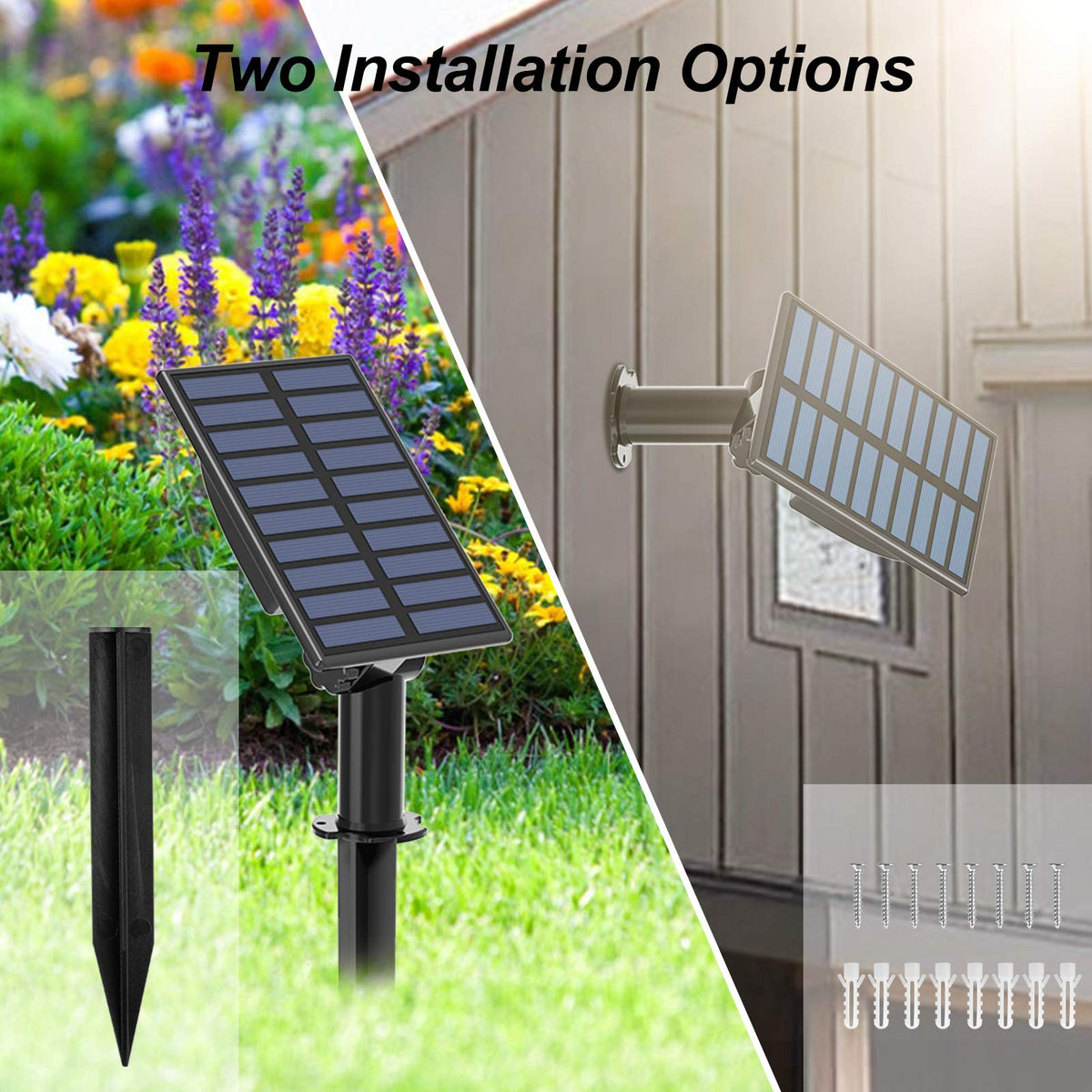 T-SUN easy installation with stakes and screws for quick setup.