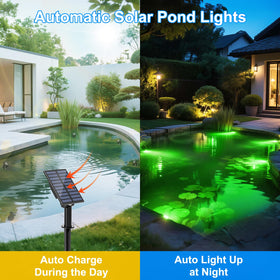 T-SUN LED pond lights for ponds and gardens create inviting ambience