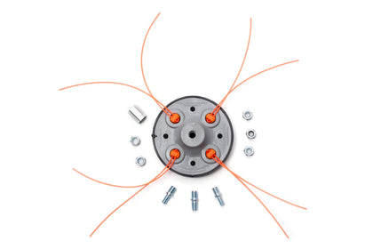 T TERRE universal 4-way trimmer head installation for quick trimming efficiency