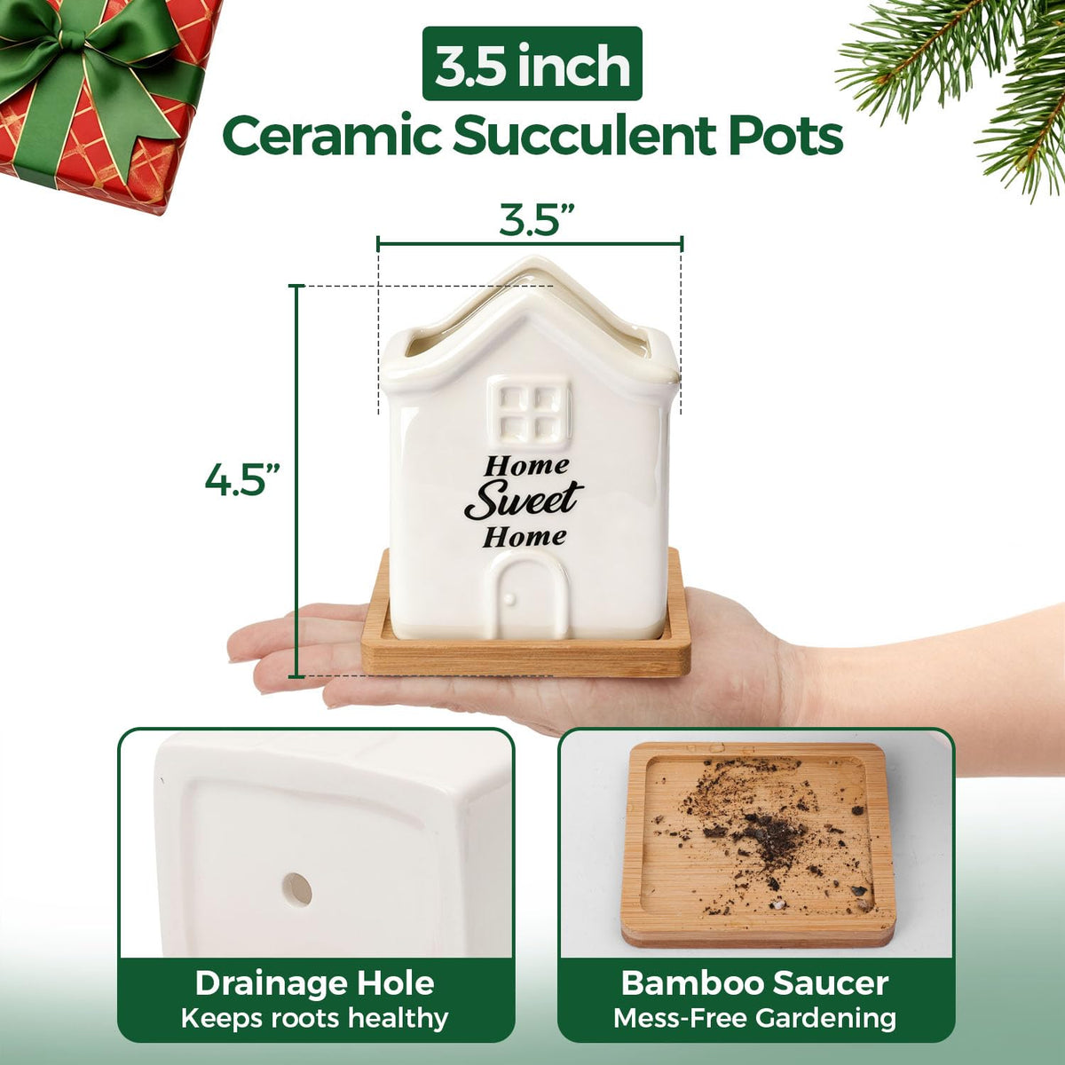 T4U 3-5-inch pot diameter highlighting compact size for small plants