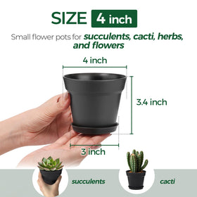 T4U 4-inch pot drainage holes close-up for healthy root airflow.