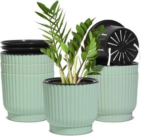 T4U 6-inch self-watering pot with water reservoir for indoor plants