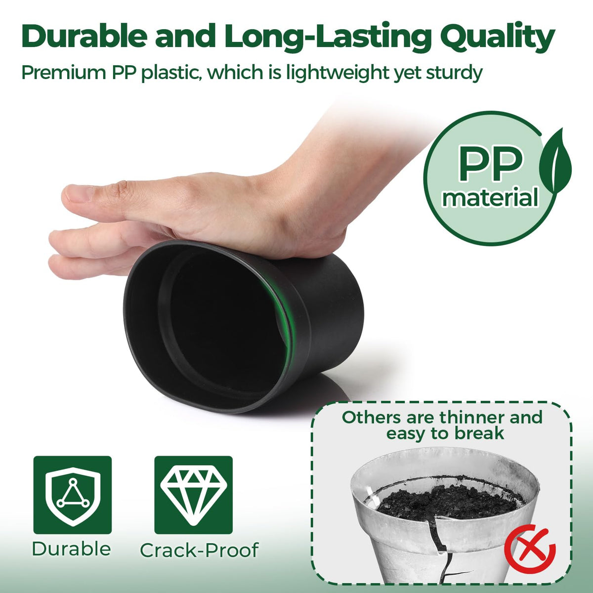 T4U compact pot ideal for succulents and small plants.