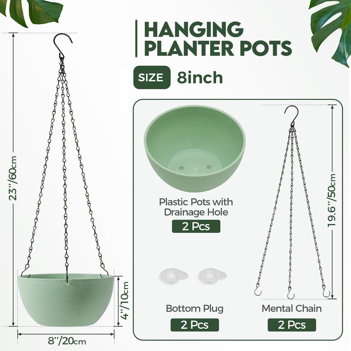 T4U green planter pot supports indoor use with lightweight durability