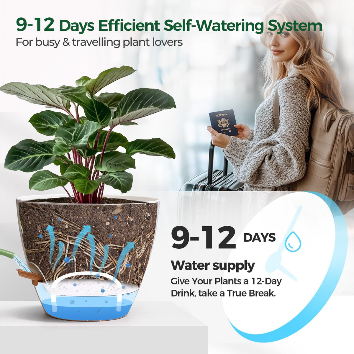 T4U UV-proof PP plastic pots withstand sun and rain