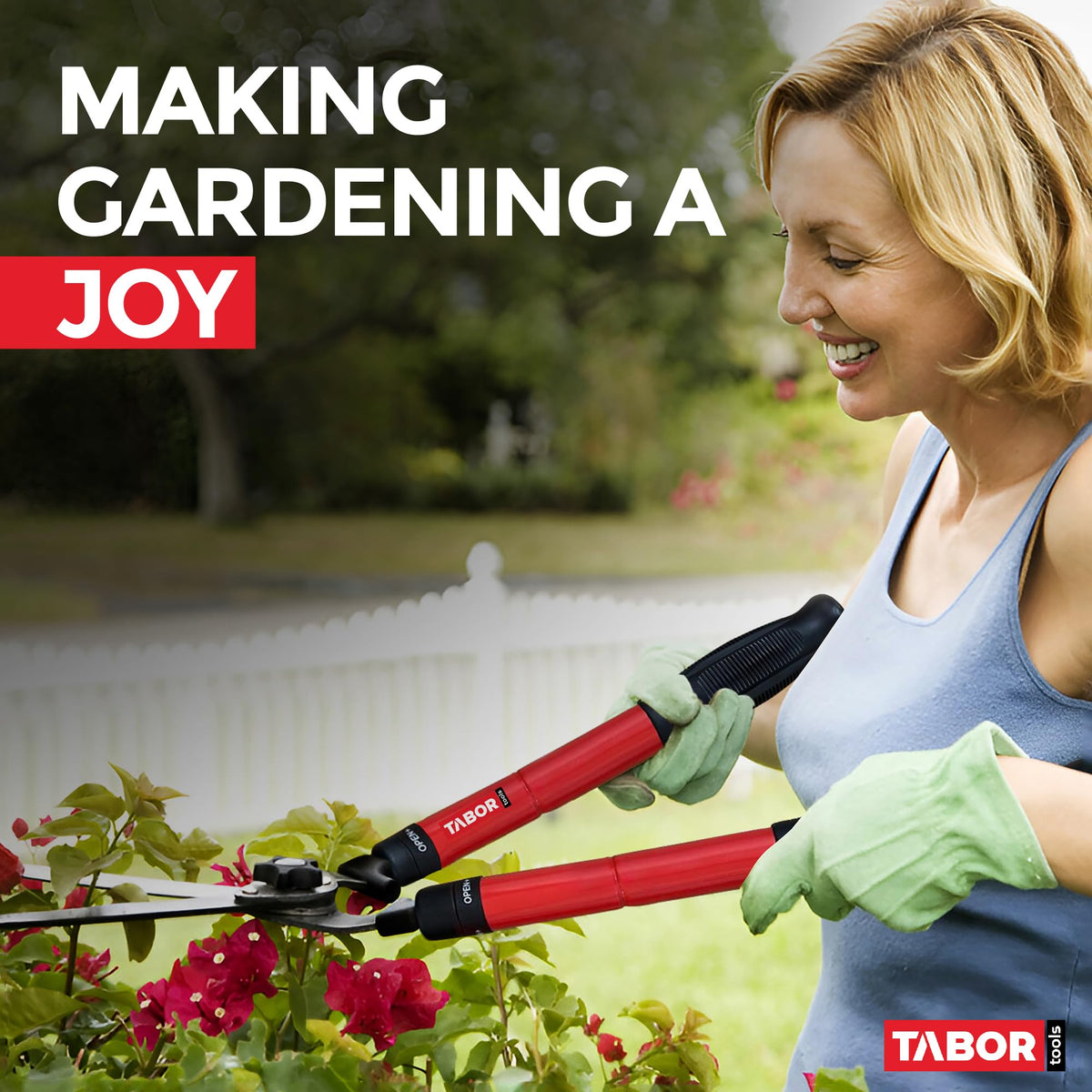 TABOR TOOLS B212A ergonomic non-slip grips ensure comfortable handling