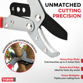 TABOR TOOLS GG22A hardened carbon steel blade close-up showing sharp edge
