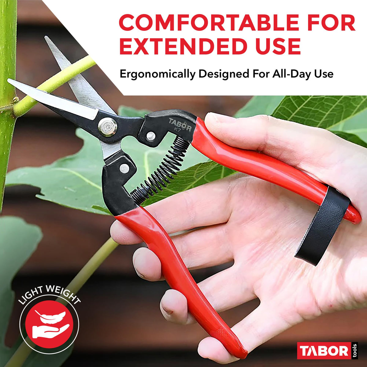TABOR TOOLS K7A ideal for flower arranging and delicate pruning tasks.