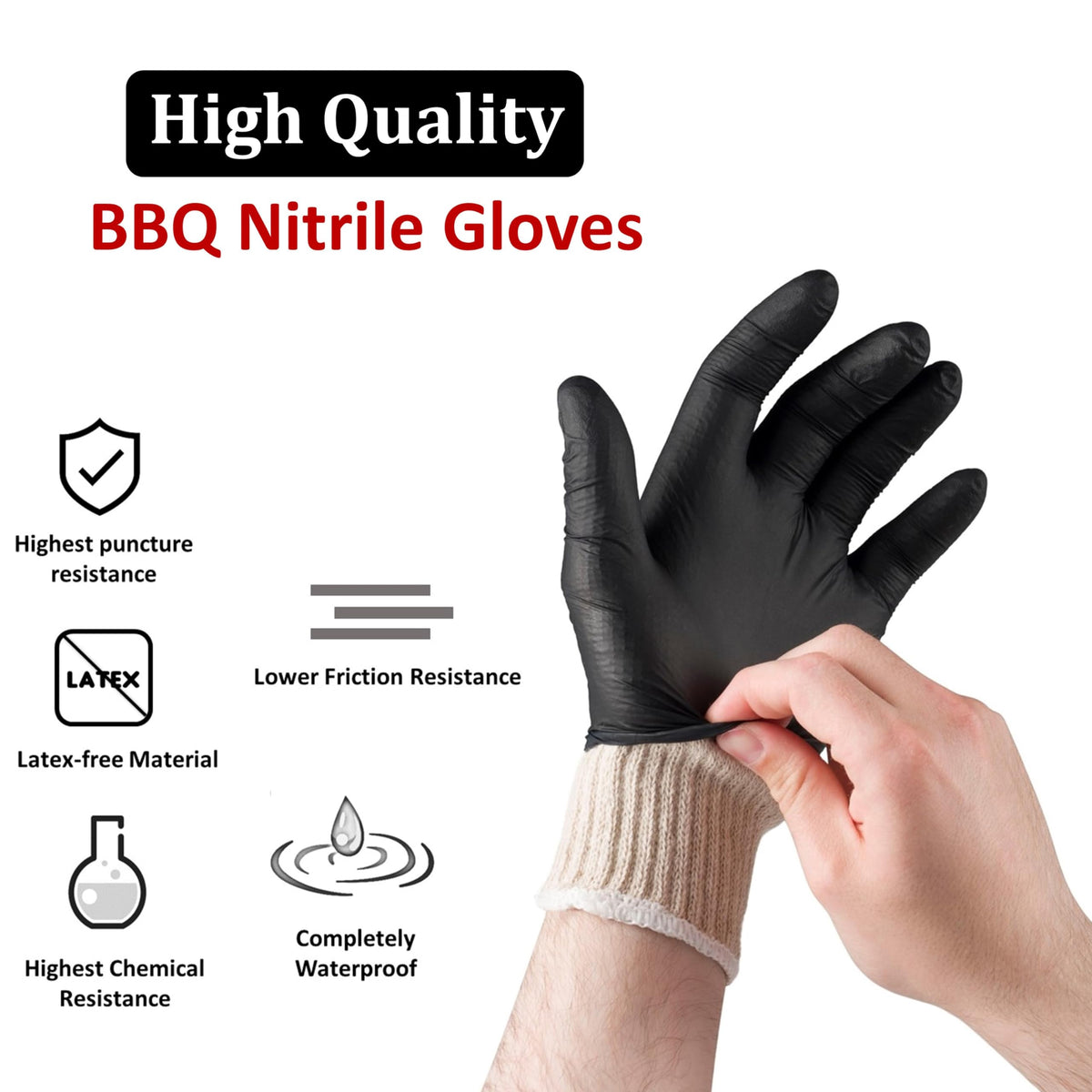 Tackleit gloves with beaded cuffs enable easy on/off during kitchen tasks