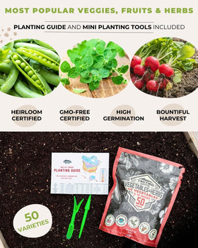 Tactiko Survival long-term storage Mylar bag protects seeds from moisture.