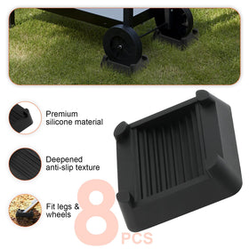TAEYONK stackable height adjusters enable quick height customization.