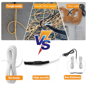 TAFALAA 50ft soil cable buried for even heat distribution in soil