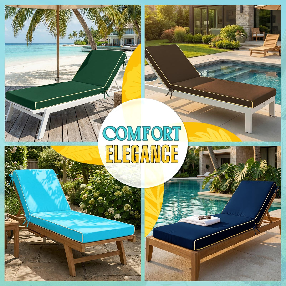 TaiBest high-density foam padding provides firm ergonomic support