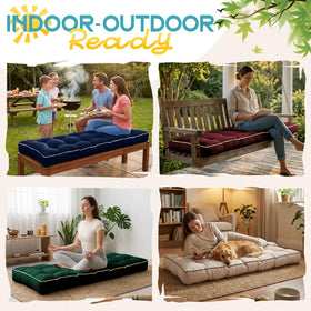 TaiBest versatile cushion fits garden benches, porch swings, and indoor furniture.