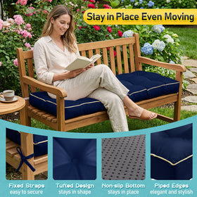 TaiBest weather-resistant blue fabric resists fading from sun and moisture.