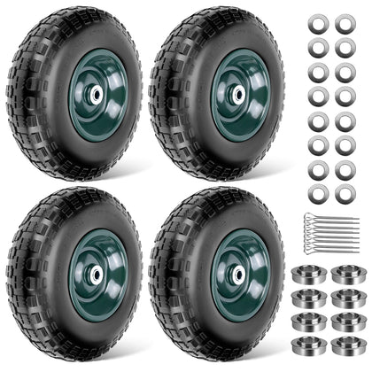 Taifa 13-inch wheel-tire assembly for wheelbarrows and carts with puncture-proof performance