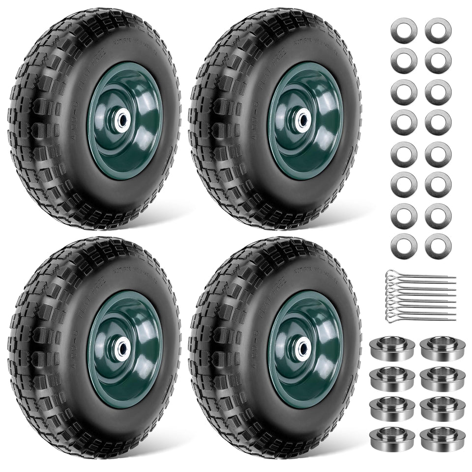Taifa 13-inch wheel-tire assembly for wheelbarrows and carts with puncture-proof performance