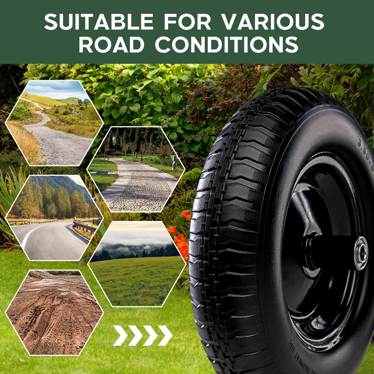 Taifa 5/8-inch bearing with sturdy axle enables smooth, stable movement