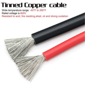 Taigoehua 11ft 10AWG black negative battery cable for ground readiness