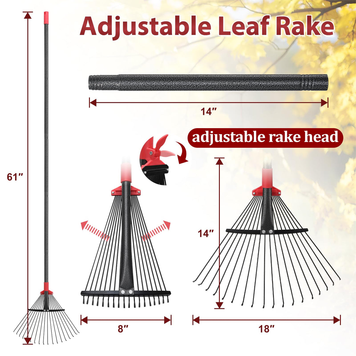 TAILERNRUYE durable metal teeth construction resists bending
