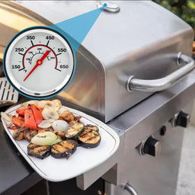 Tailgriller waterproof, fog-resistant dial stays readable.
