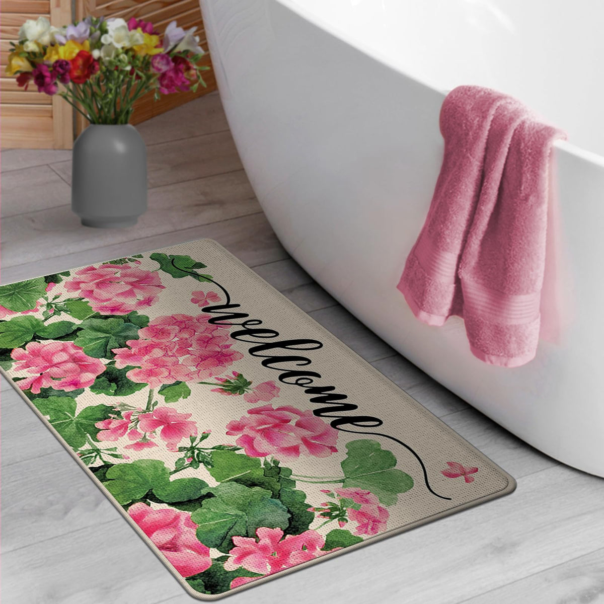 Tailus easy-clean door rug cleans quickly after spill or muddy footprints.