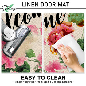 Tailus seasonal entry mat brightens foyers, kitchens, and patios with vibrant color.