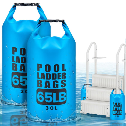 TAINAT pool step weights 30L bag showing stable counterweight for ladders