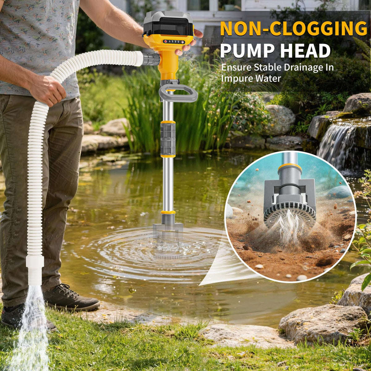 TAIRDA 37-inch white water hose for flexible routing