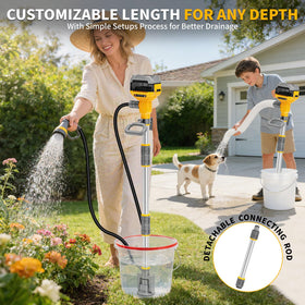 TAIRDA bottom detachable filter prevents clogs in muddy water