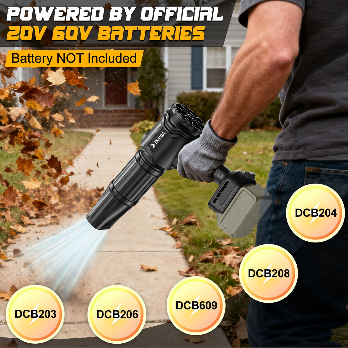 TAIRDA precision nozzle attached directs airflow to tight corners efficiently
