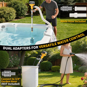 TAIRDA pump draining a pond efficiently